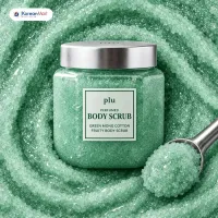 Plu Perfumed Fruity Body Scrub (Green Mong Cotton) - 500g
